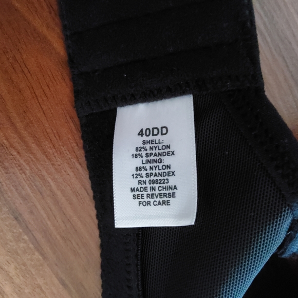 BCG Plus Size High Impact Sports Bra 42DD 40DD 42D Black | NWT - Picture 12 of 13